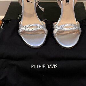 Ruthie Davis Silver Studded Heels